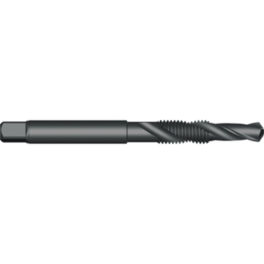 HSS Combi drill tap for metric screw thread C, steam-tempered 1.5xD, continuous holes type E650